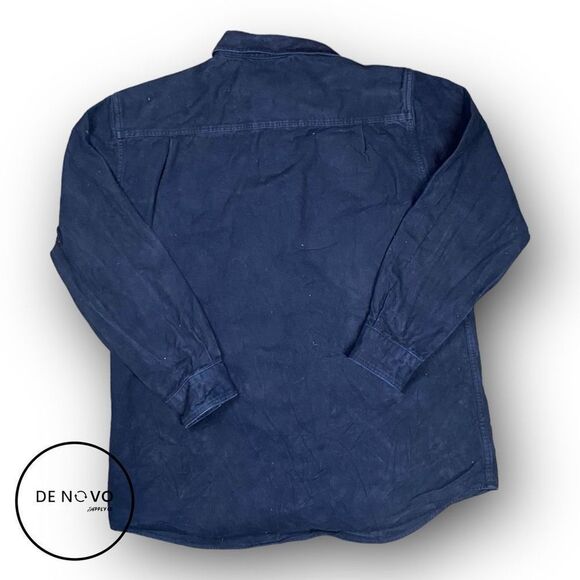 WOOLRICH MEN'S LONG Sleeves Button-Up Shirt Size LT Deep Navy - Picture 6 of 6